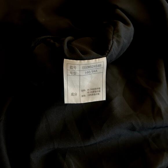 EUC E-Land Black White Embroidered Layered Skirt Dress Sz Small Fit & Flare Boho - Picture 13 of 13